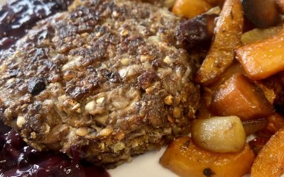 Recette de terrine complète, sauce retour des bois, légumes rôtis